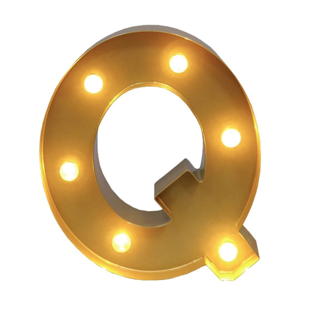 2' Marquee Letter - Q