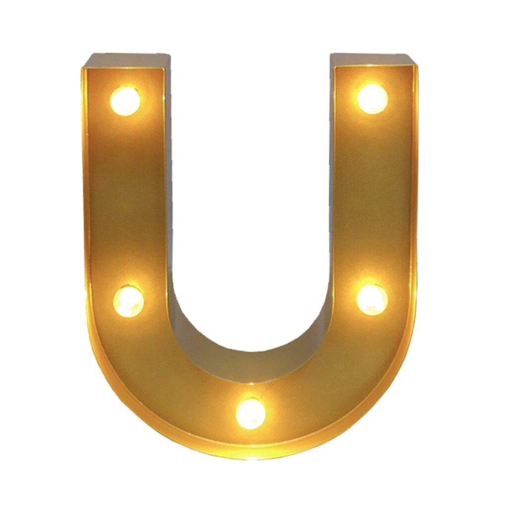 2' Marquee Letter - U