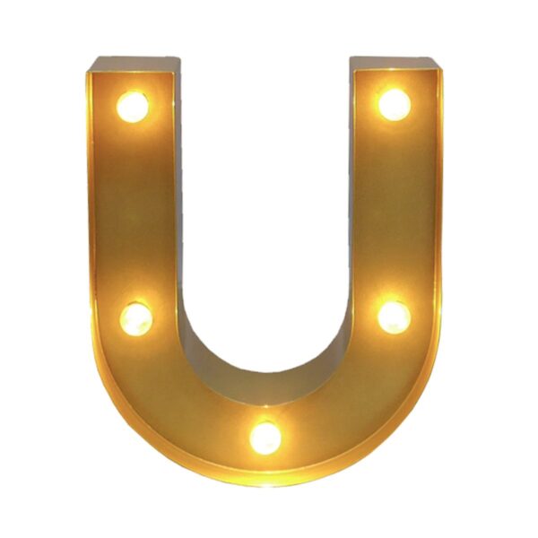 2' Marquee Letter - U