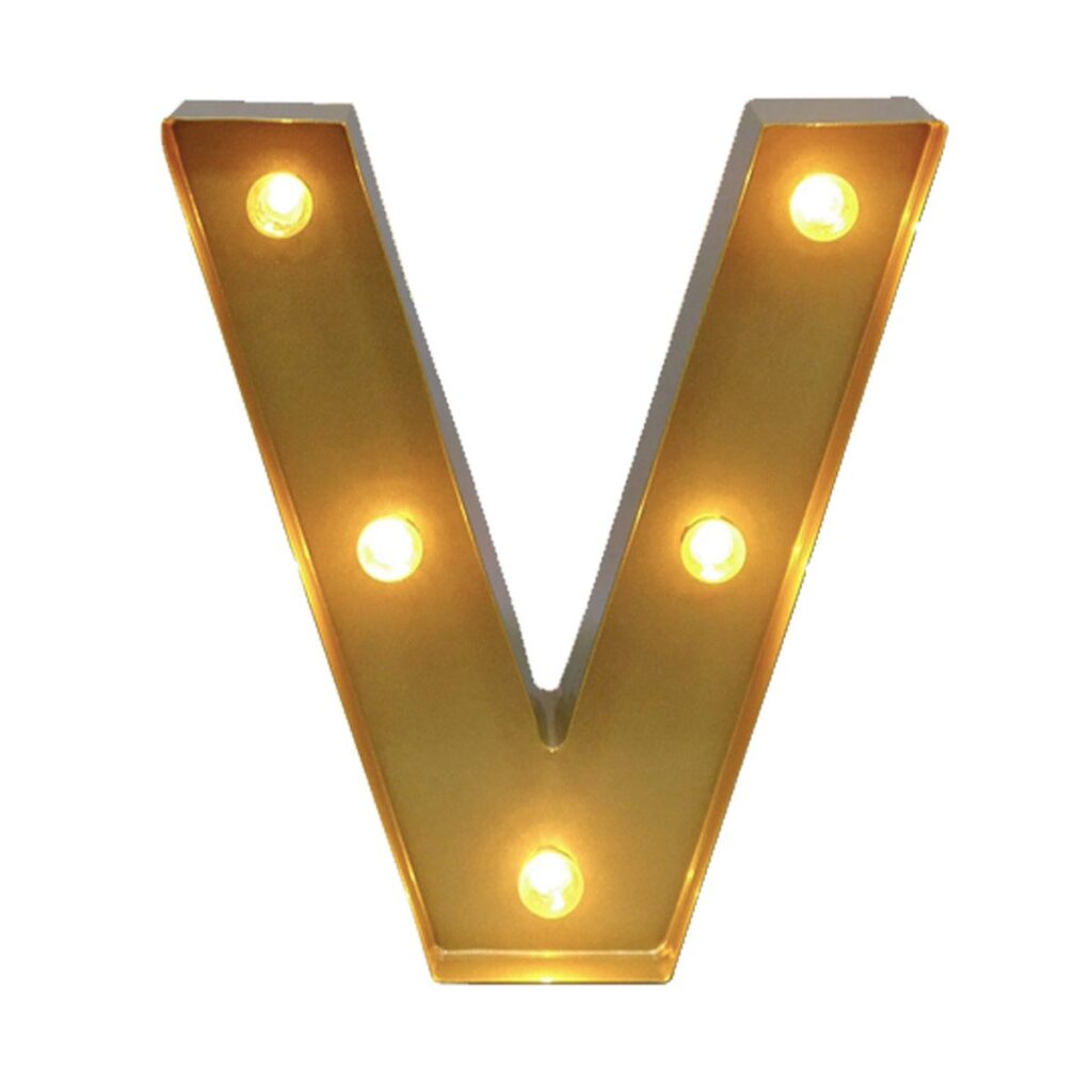 2' Marquee Letter - V