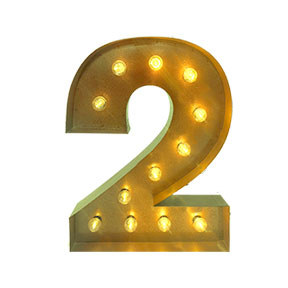 2' Marquee Number - 2