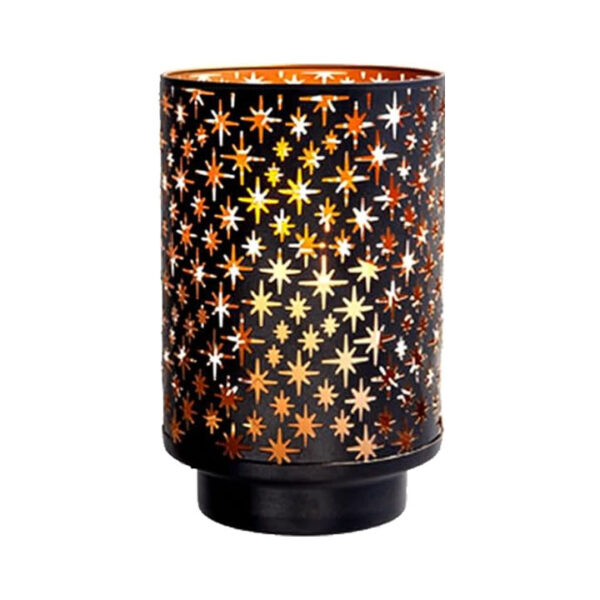 Bronze Metal Cut Star Votive Lantern Holder