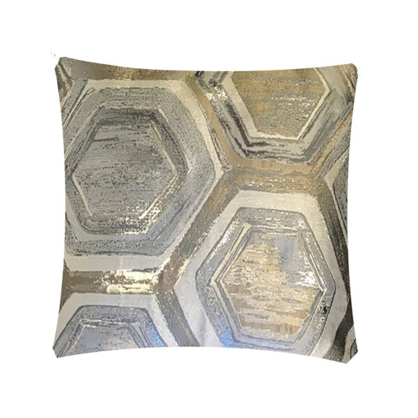 Metallic Honeycomb Pillow