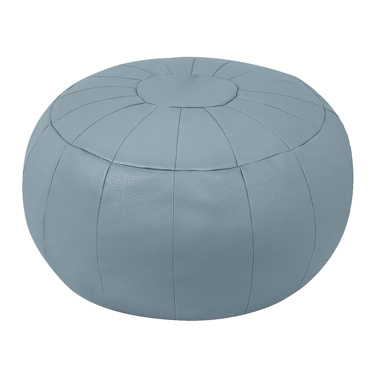 Moroccan Pouf, Gray