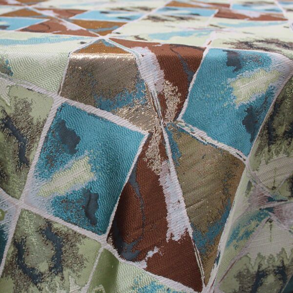 Moss Metallic Mosaic Table Runner