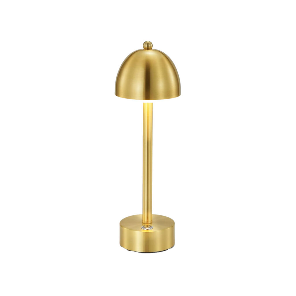 Mushroom Lamp, Gold
