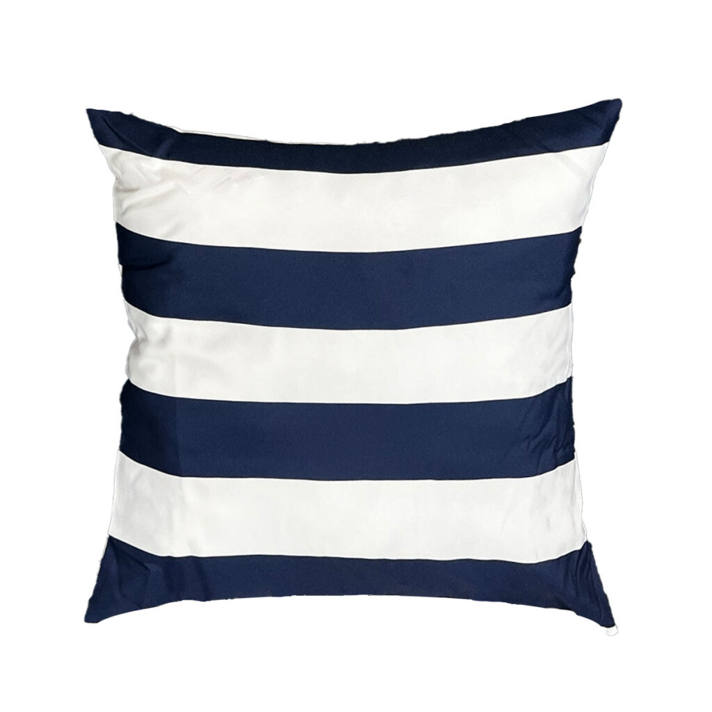 Navy 3" Stripe Pillow
