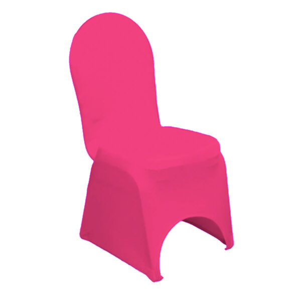 Neon Pink Spandex Chair Cover