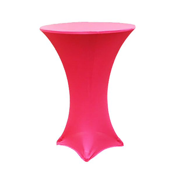 Neon Pink Spandex 24" Round Table Cap