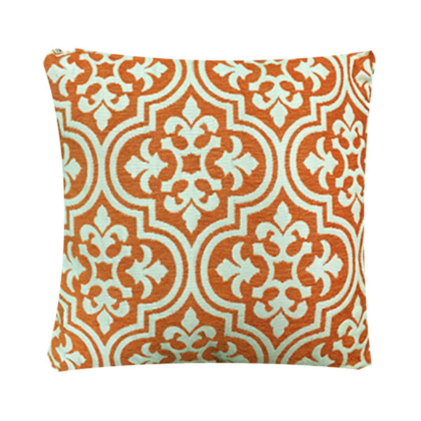 Orange Tile Pillow