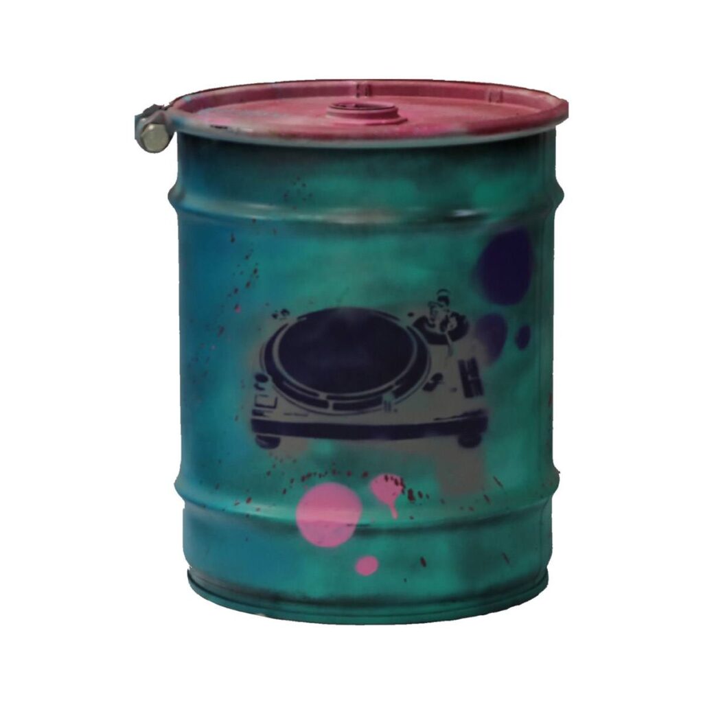 Graffiti Oil Drum, Petite
