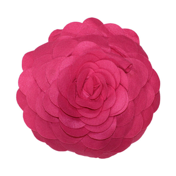 Pink Petal Round Pillow