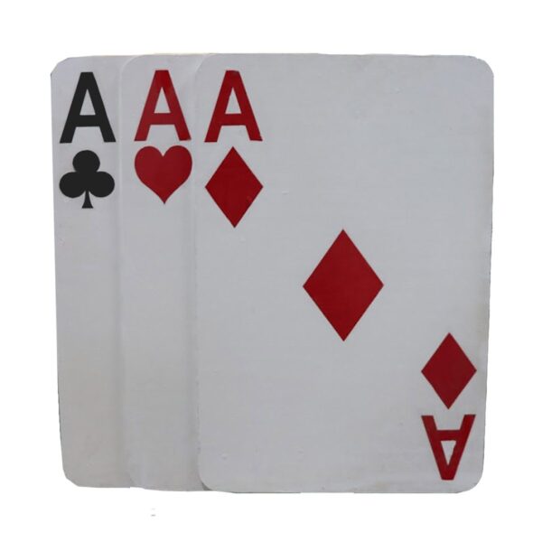 Playing Card Cutout (Aces Three of a Kind)