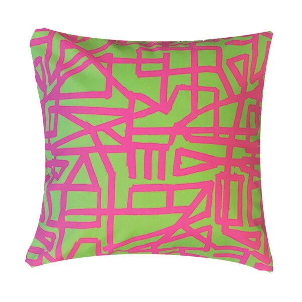 Pink Pop Scribbles Pillow