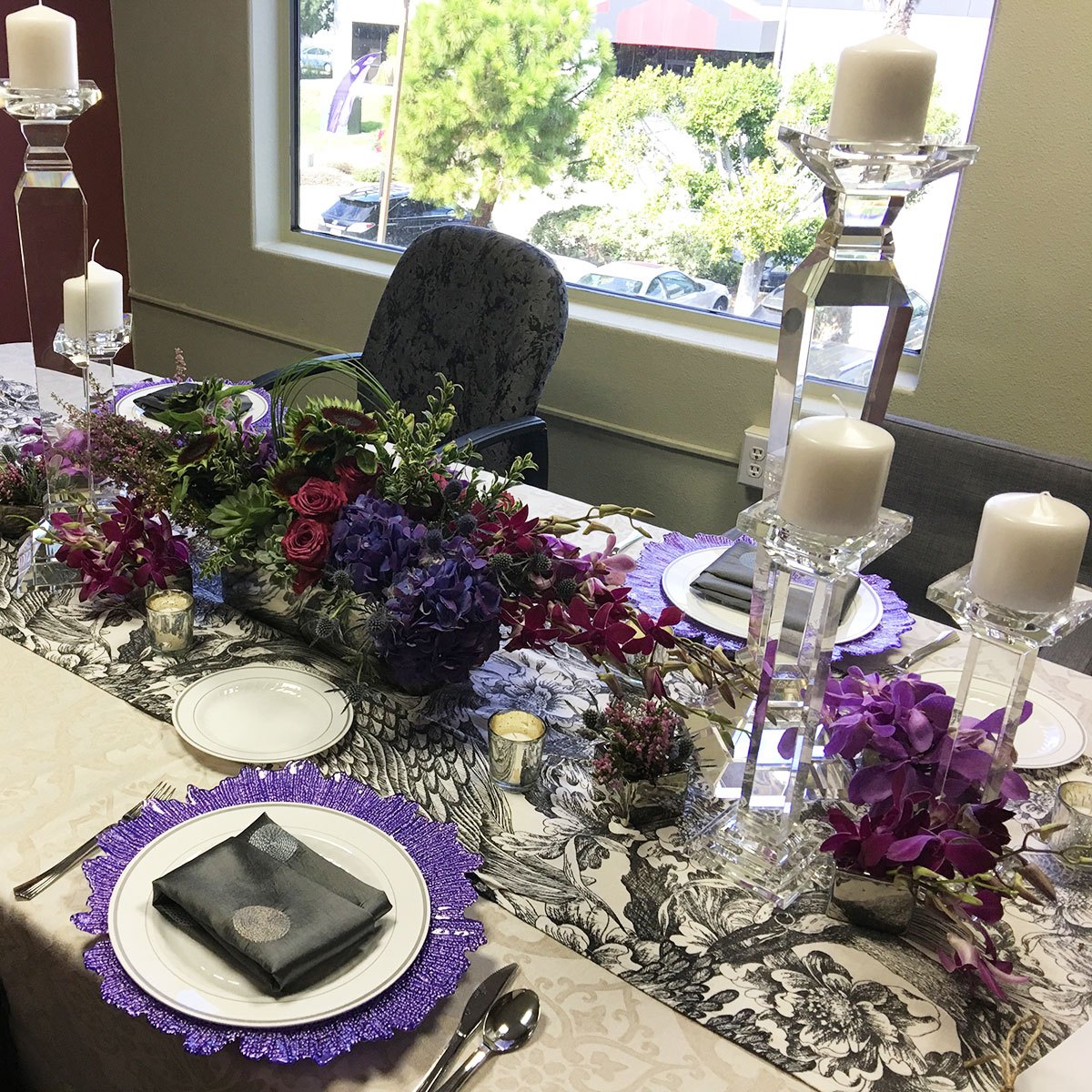 Purple Leaf Charger Plate - Image 2