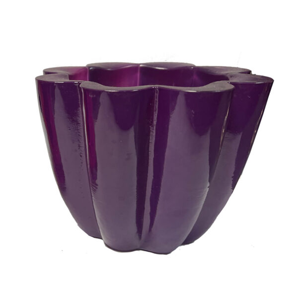 Purple Scallop Votive Holder, Large