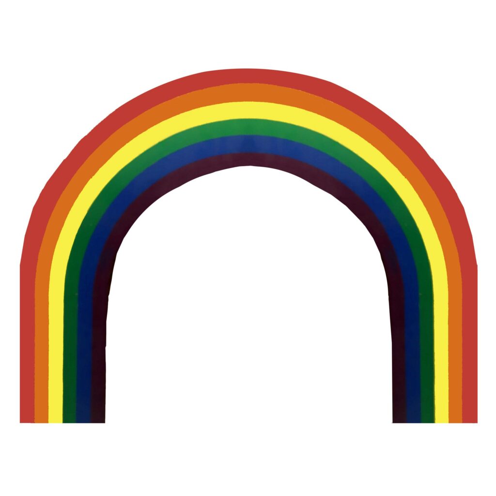 Rainbow Cutout Arch