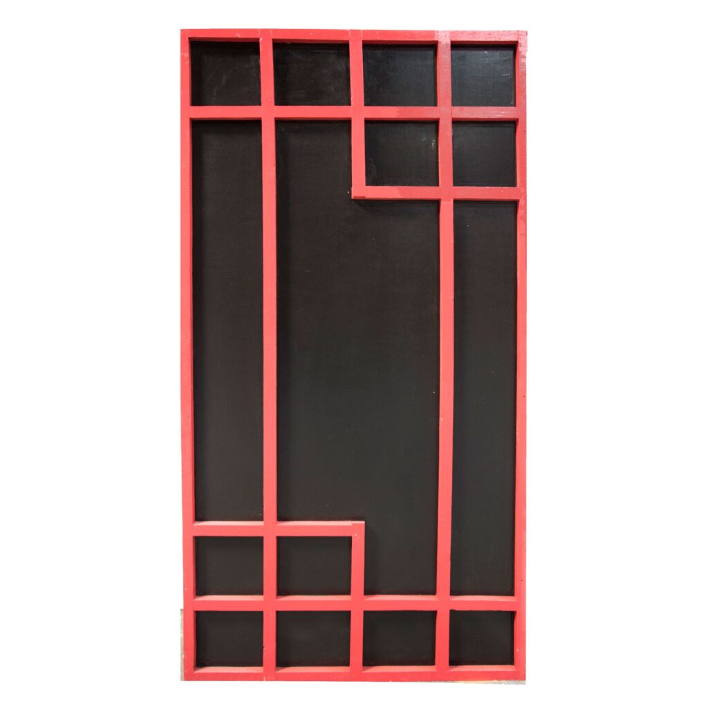 Oriental Red & Black Panel
