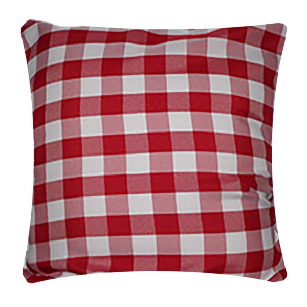 Red Checked Pillow