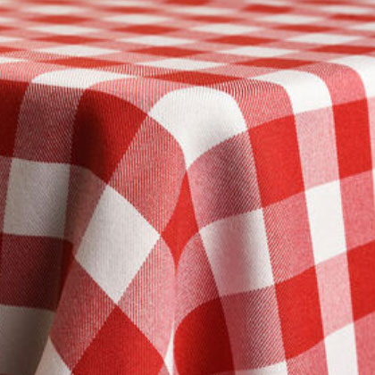 Red Checked Table Linen