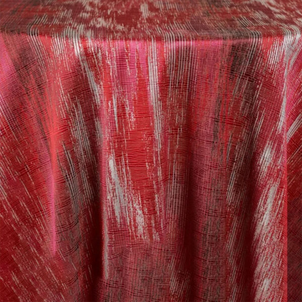 Red Strata Table Linen