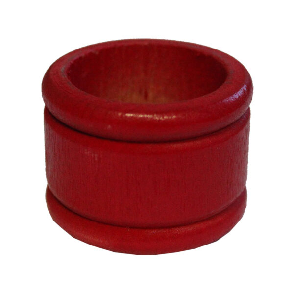 Wooden Red Napkin Ring