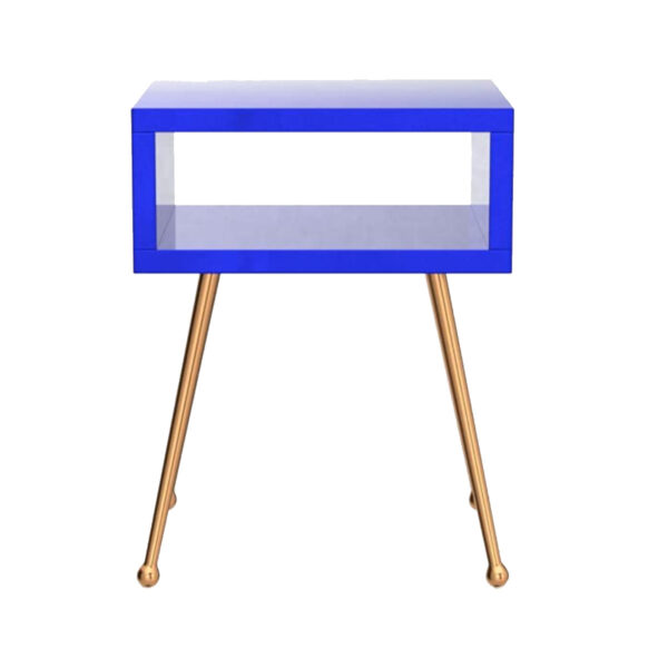 Blue Mirrored Reflecta Accent Table