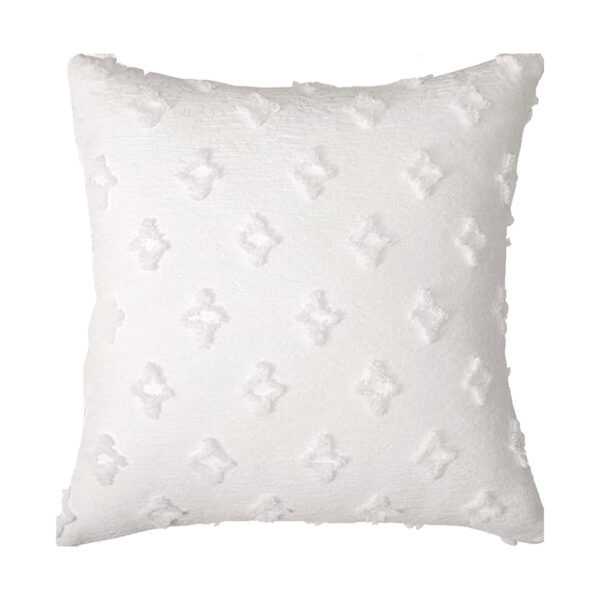 White Rhombic Pillow