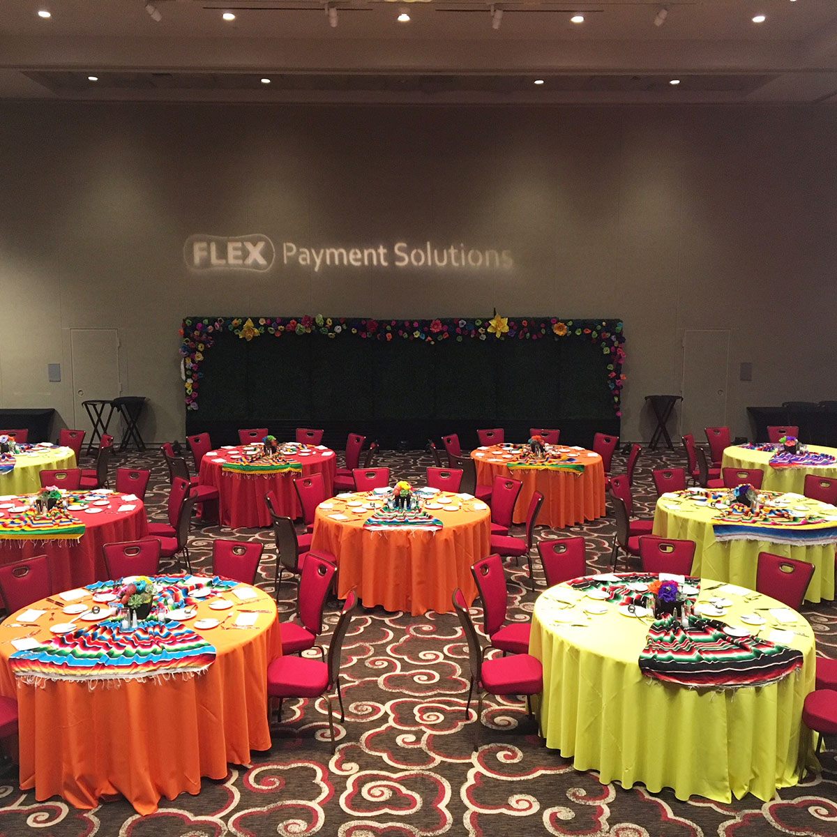 Orange Poly Table Linen - Image 2