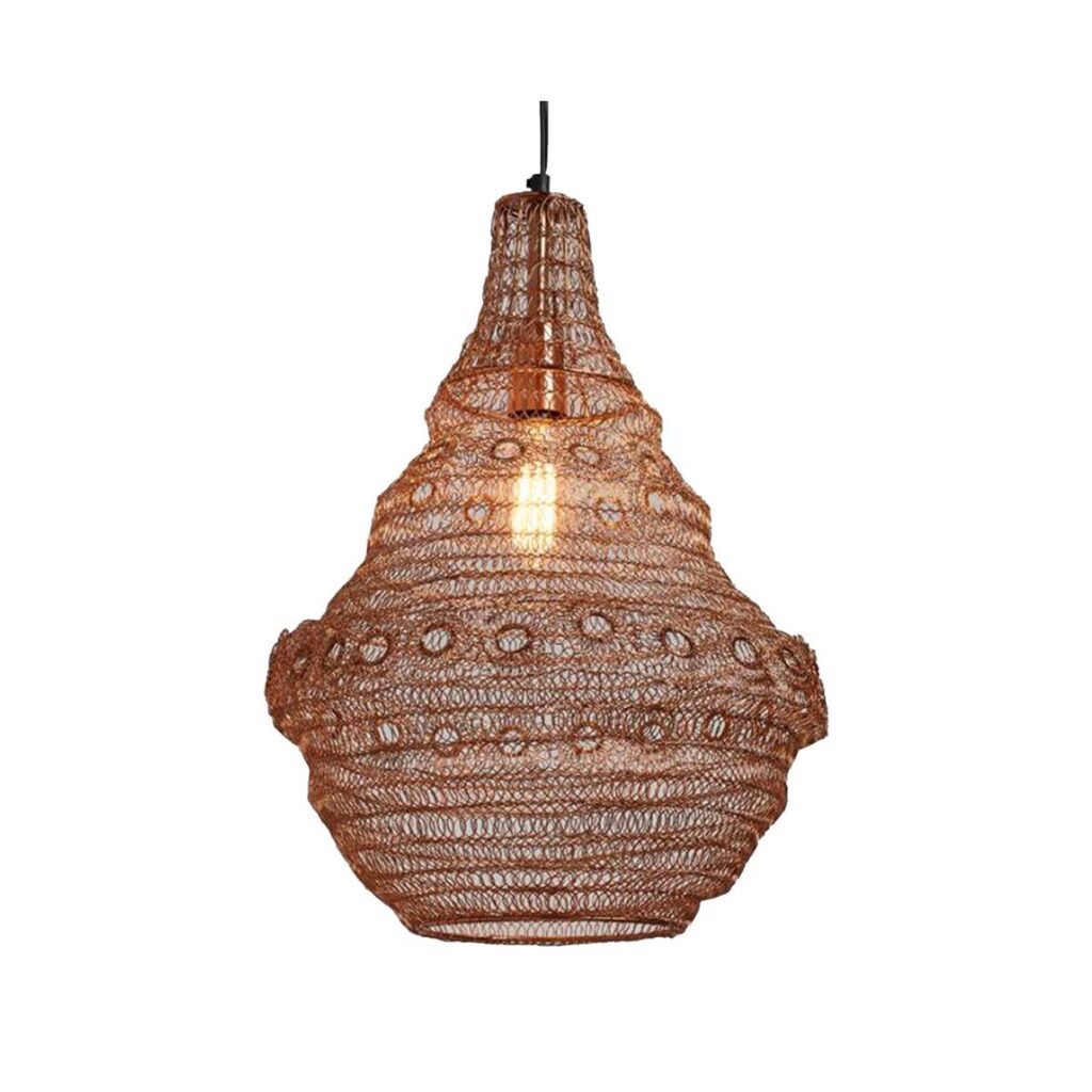Rose Gold Wire Lantern