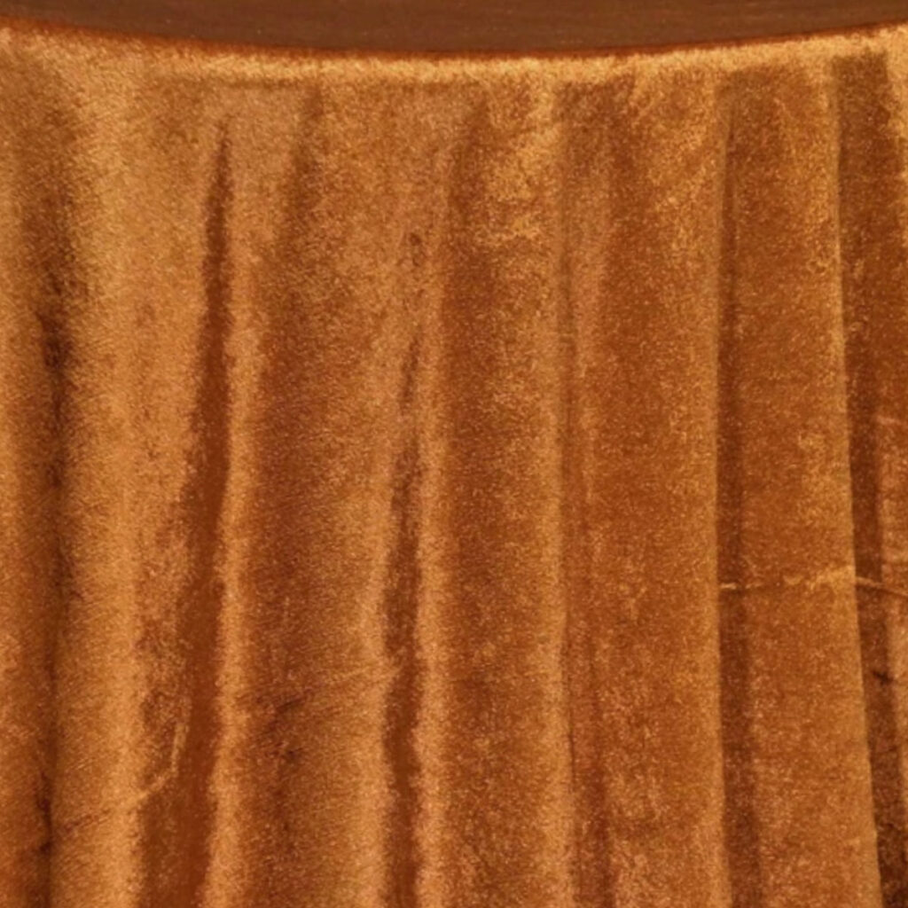 Rust Lush Velvet Table Linen