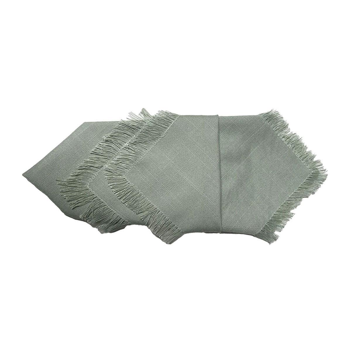 Sage Fringe Napkin