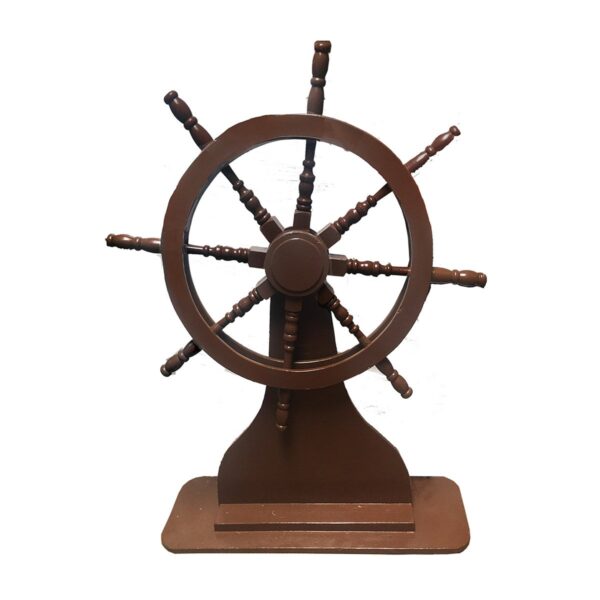 Ship's Wheel on Stand