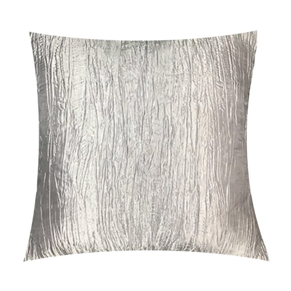Silver Crinkle Pillow