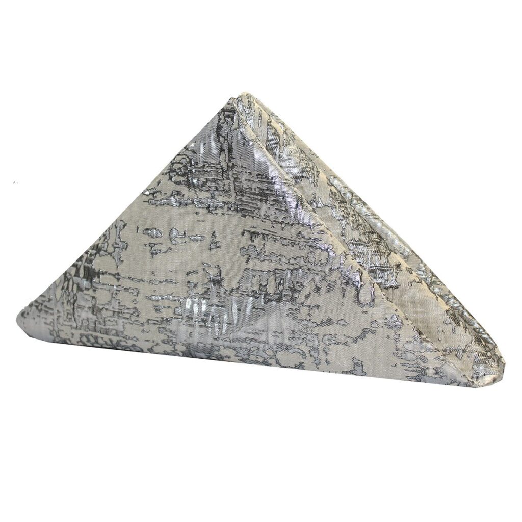 Silver Metallic Alloy Napkin