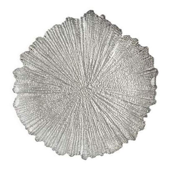 Silver Leaf Charger Plate