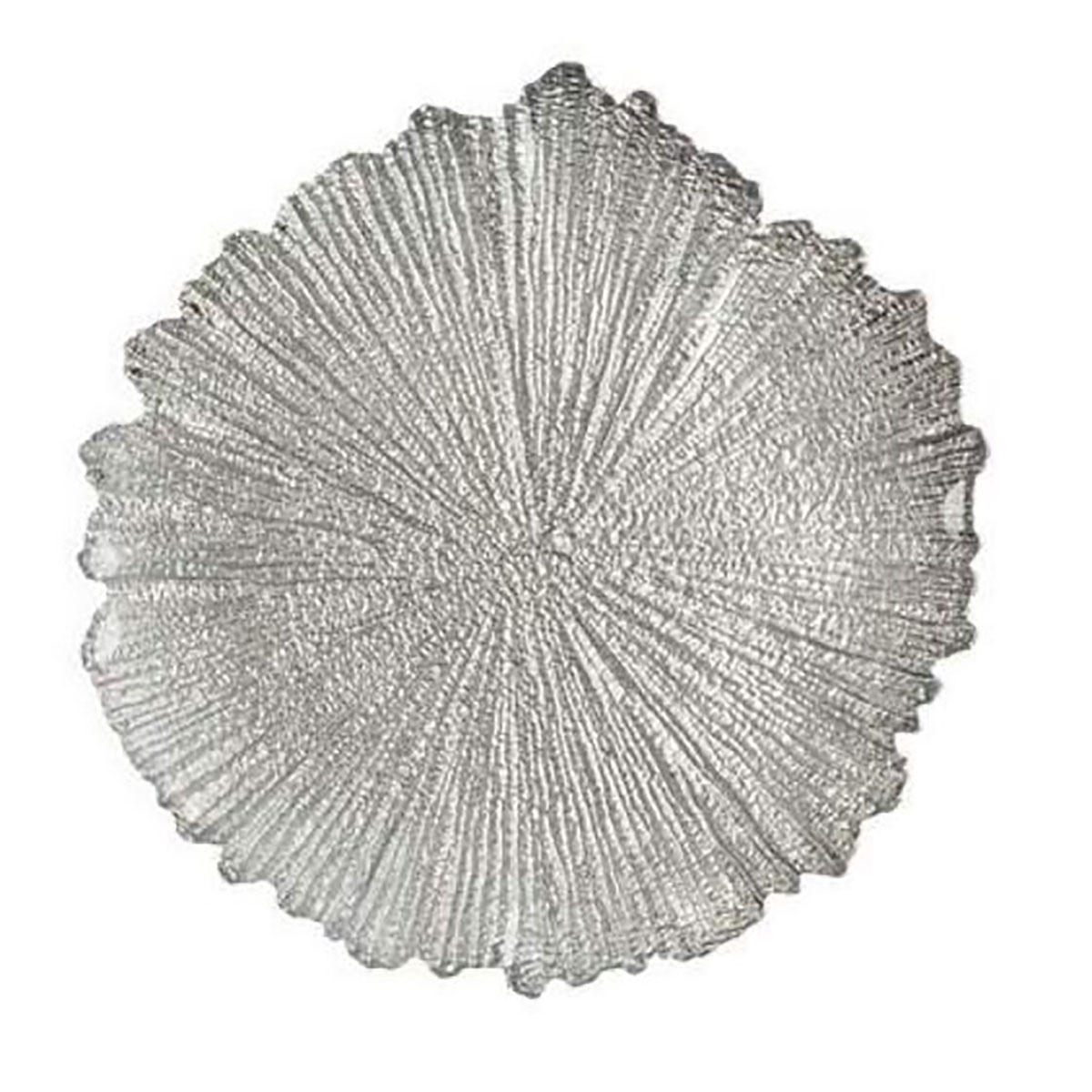 Silver Leaf Charger Plate
