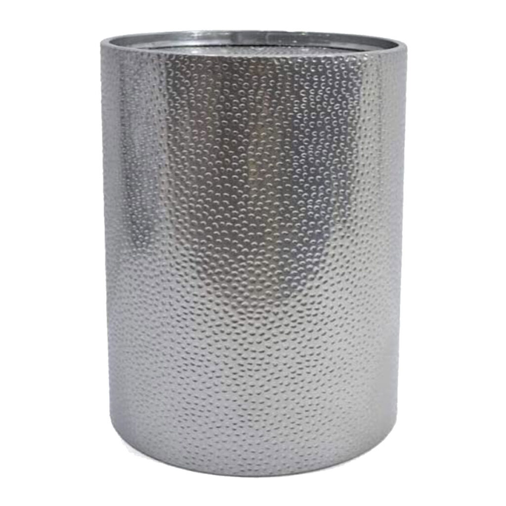 Silver Drum Accent Table