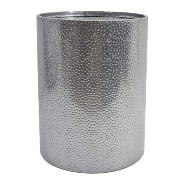 Silver Drum Accent Table