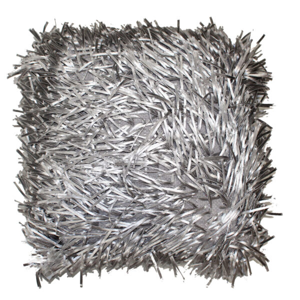 Silver Champagne Fringe Pillow