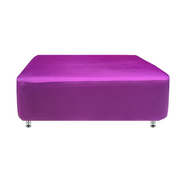 Orchid Spandex 4' Square Ottoman