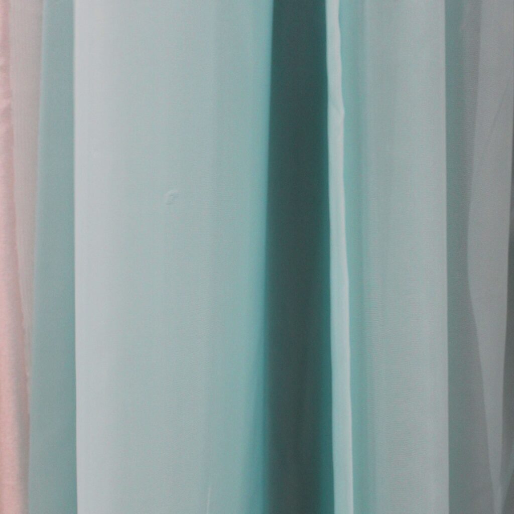 Tiffany Blue Sheer Drape