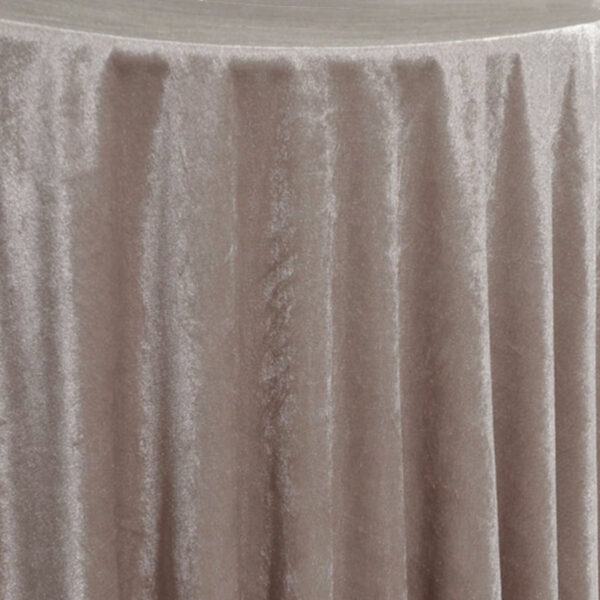 Taupe Lush Velvet Table Linen