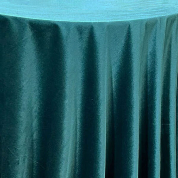 Teal Velvet Table Linen