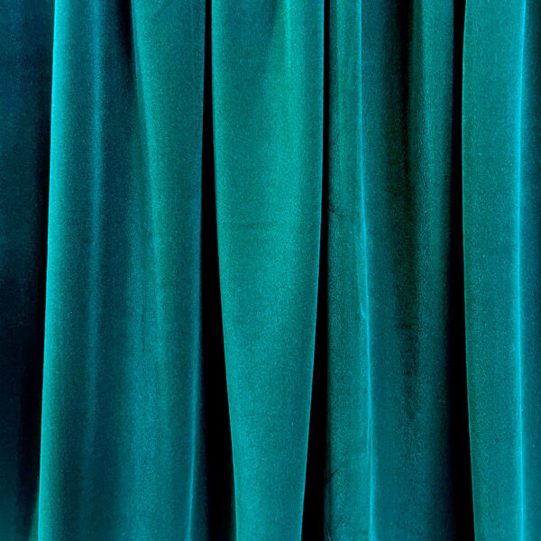 Teal Velvet Drape