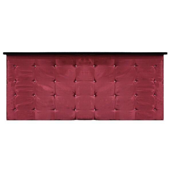 Burgundy Shantung Tufted Bar