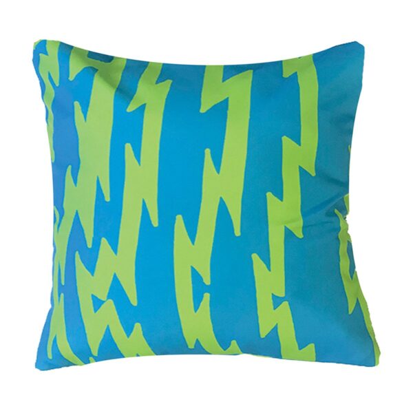 Turquoise Lightning Pillow