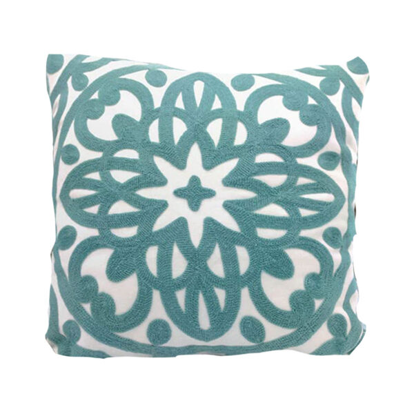 Turquoise Mandala Pillow