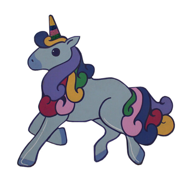 Unicorn Cutout, Light Blue
