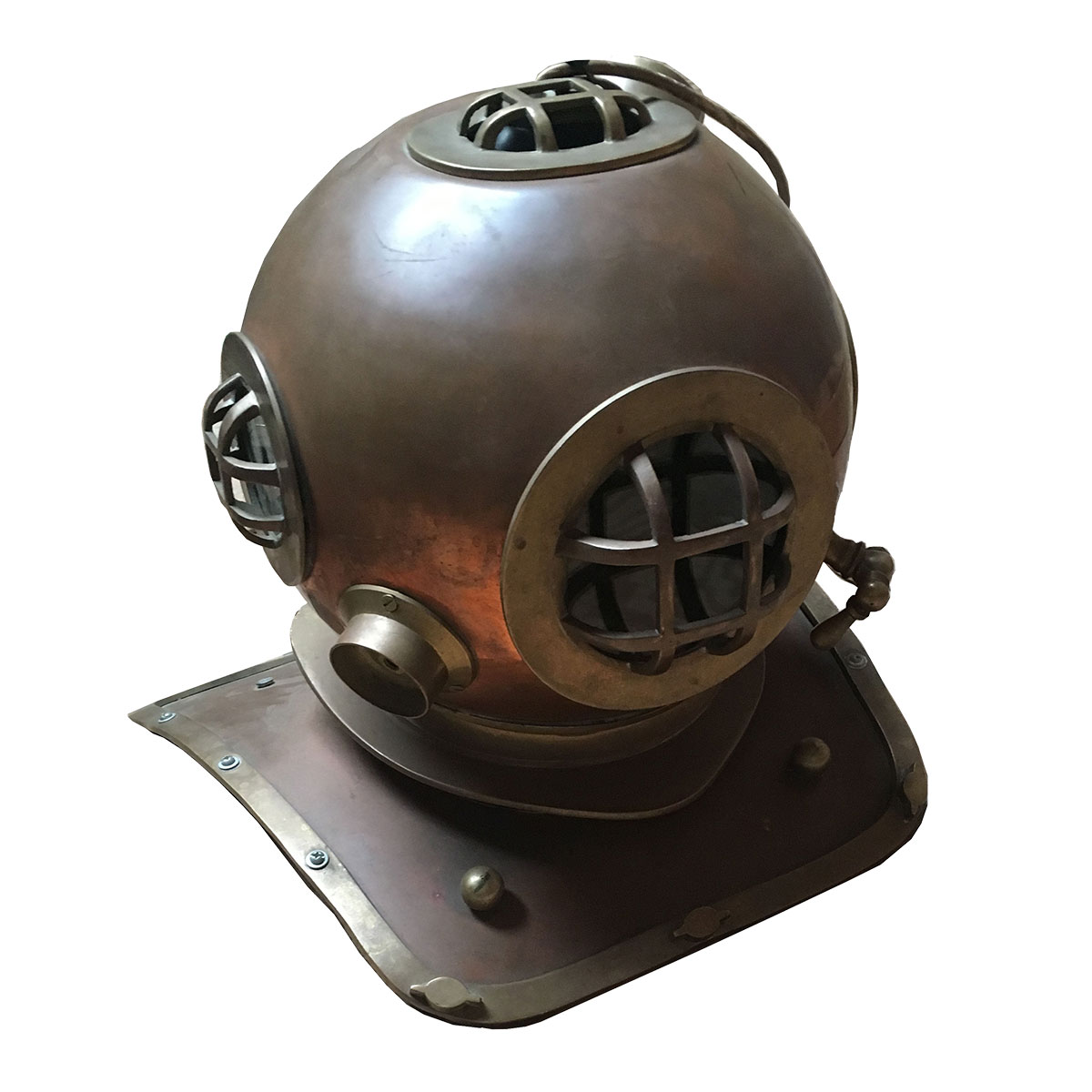 Vintage Metal Scuba Helmet